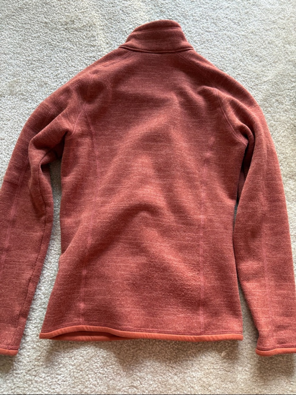 Patagonia Rust Red Full-Zip Women's Fleece Jacket - Picture 4 of 4